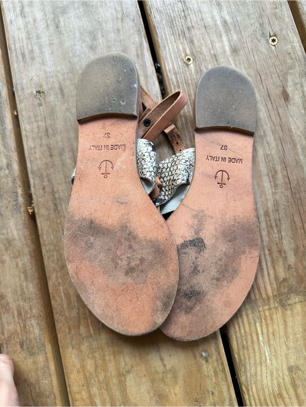 Joie leather sling back sandals - Picture 3 of 4